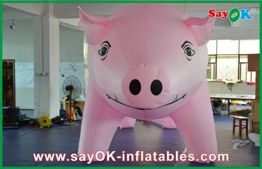 Historieta inflable rosada gigante del cerdo modificada para requisitos particulares para la publicidad