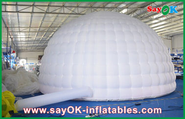 Tienda inflable llevada del aire de las luces, tienda inflable de la bóveda del diámetro los 5m