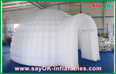 Tienda inflable llevada del aire de las luces, tienda inflable de la bóveda del diámetro los 5m