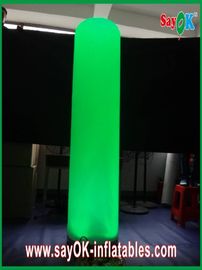 Decoración ligera llevada recta 2 metros de alto pilar inflable para los acontecimientos