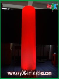 Decoración ligera llevada recta 2 metros de alto pilar inflable para los acontecimientos