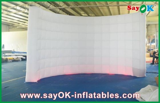 Casa inflable Pared Led inflable Pared de iluminación curva para la fiesta de bodas Pared fotográfica inflable