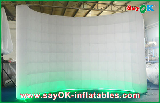 Tienda de patio inflable/tienda familiar inflable de pie independiente de pared inflable con lámparas LED