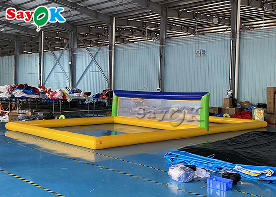 Parques acuáticos inflables Adultos Interactivos Inflable Corte de voleibol acuático hermético Multifunción flotante