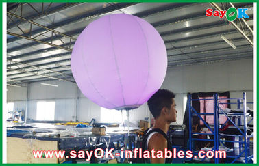 paño de nylon de la mochila del diámetro de los 80cm de la iluminación inflable de la bola a prueba de viento para hacer publicidad