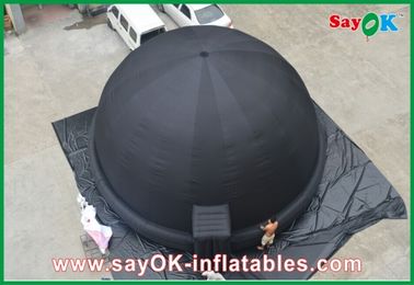 Planetario inflable negro de la proyección del diámetro los 5m con SGS ROHS del ventilador
