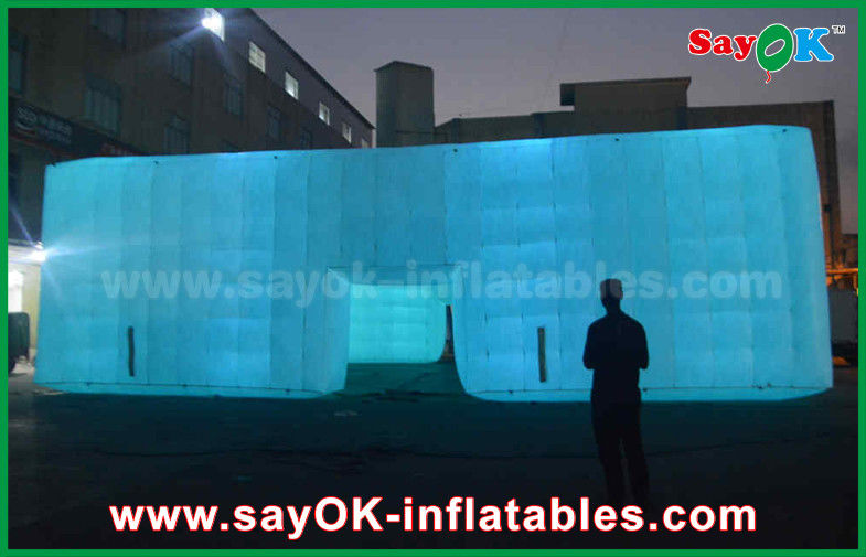 En el exterior gigante de la estructura de LED blanco Evento carpa de cubo inflable, club nocturno inflable, carpa de fiesta inflable a la venta