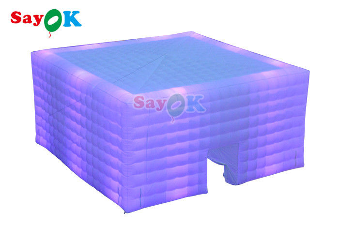 Tienda de césped inflable automática 10x10x5m Tienda de fiesta Led inflable Tienda de aire inflable