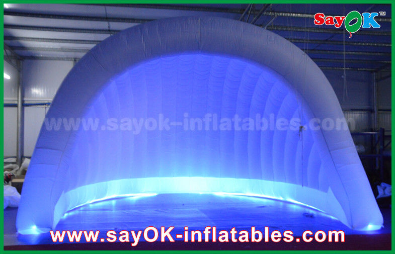 Tienda inflada para exteriores 210D Oxford LED Tienda de aire inflable Cúpula Tienda de iglu inflable Impermeable para fiestas