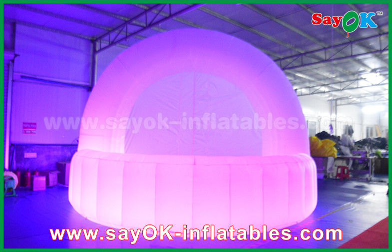 Club nocturno Tienda de bar impermeable tela de oxford inflada Cúpula de tienda de campaña iluminación LED para el mostrador de bar