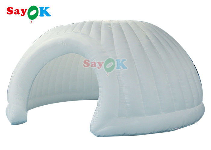 Tienda de familia inflable de PVC exterior de Oxford, con cúpula panorámica, blanca, de boda, con carpa inflable