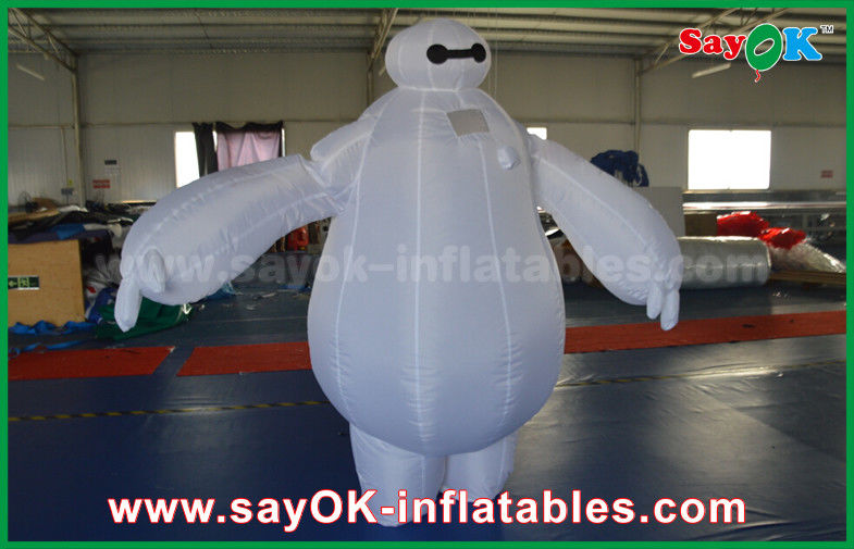 Publicidad Inflable Inflable Baymax Mascota Traje / Robot Inflable Baymax Para Niños Parque de diversiones