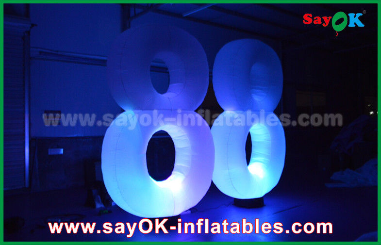 El tipo luz inflable de las medusas de la decoración LED de la iluminación numera 8 8 para mostrar