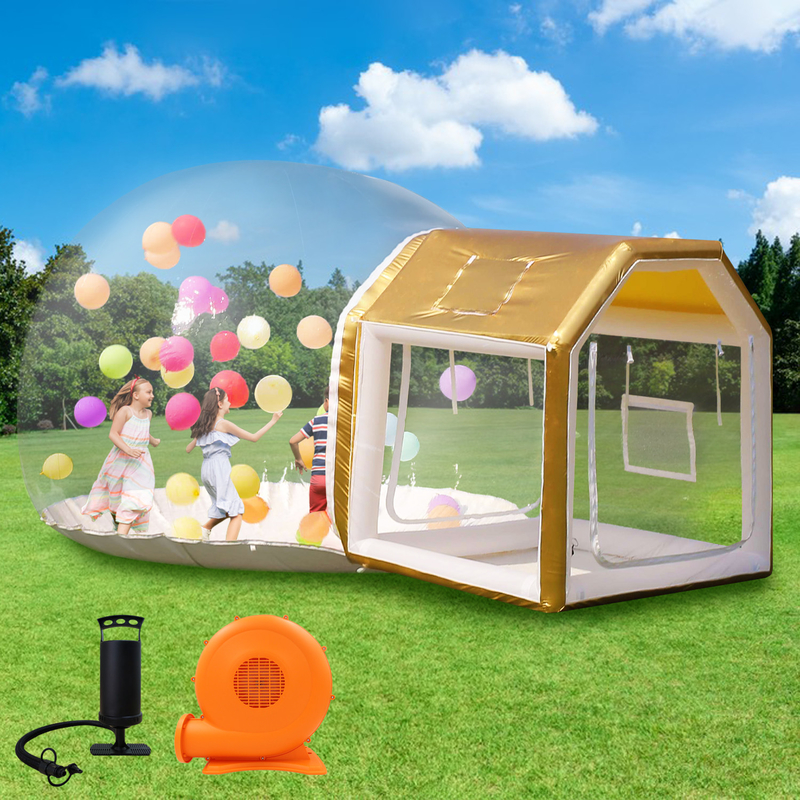 Sayok Golden Bubble Houses carpa de casa de burbujas portátil transparente inflable para la boda de la fiesta