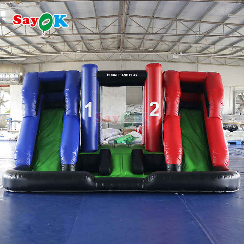 Commercial Inflatable Combo Slide Doble Inflable Casa de rebote gigante inflatable para el exterior