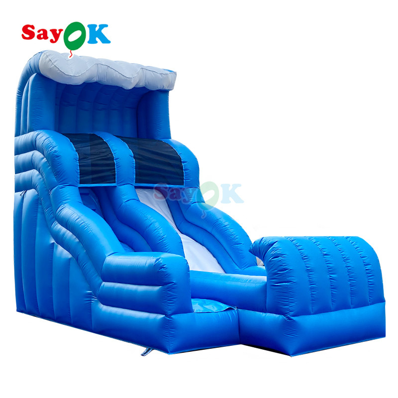 Juegos de parque acuático inflables comerciales toboganes de agua al aire libre toboganes de agua de salto toboganes de agua inflables para adultos