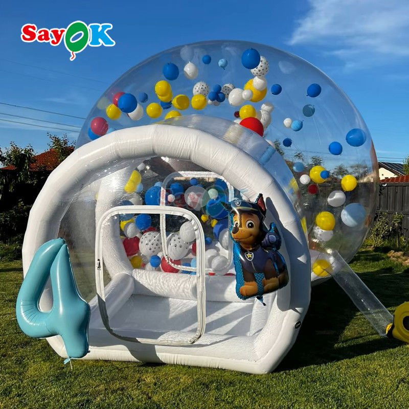 Sayok Personaliza Transparente Casa de Burbujas Balón Carpa de aire inflable para fiestas al aire libre