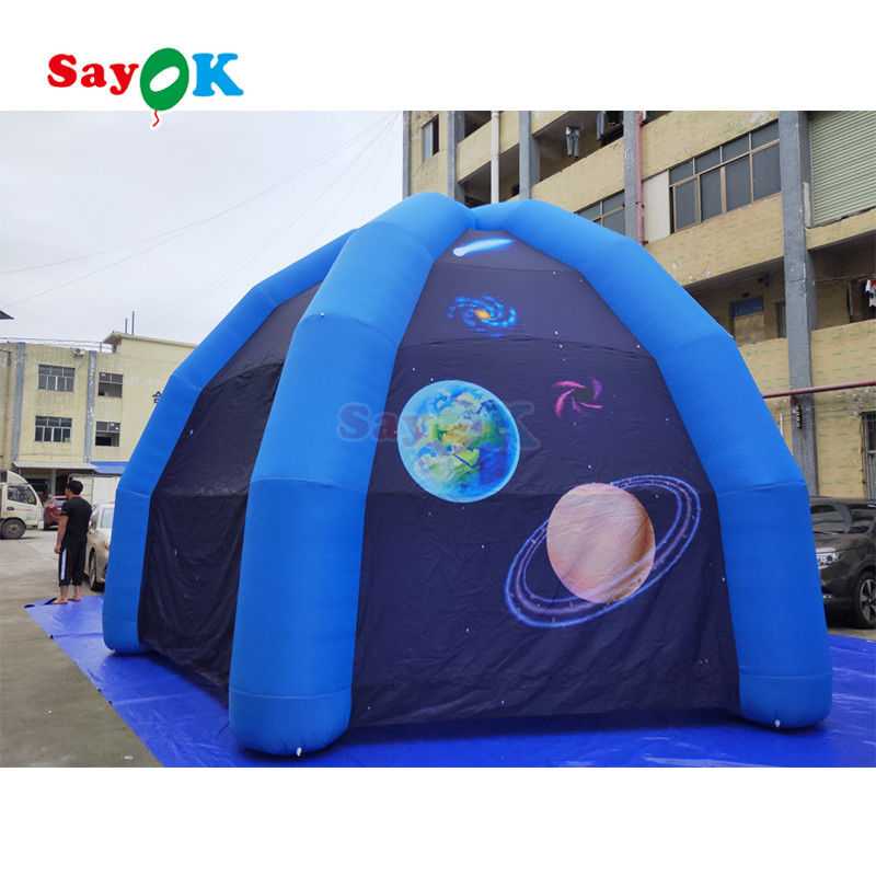 Sayok publicidad carpa de sombra de araña con dosel inflable gazebo personalizado carpa de araña inflable con cuatro patas