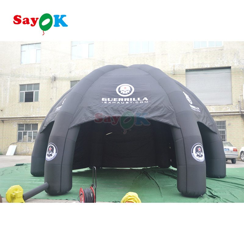 Carpa de araña inflable portátil Carpa de araña inflable con cúpula personalizada Carpa de araña inflable gigante Carpa de araña inflable para promoción