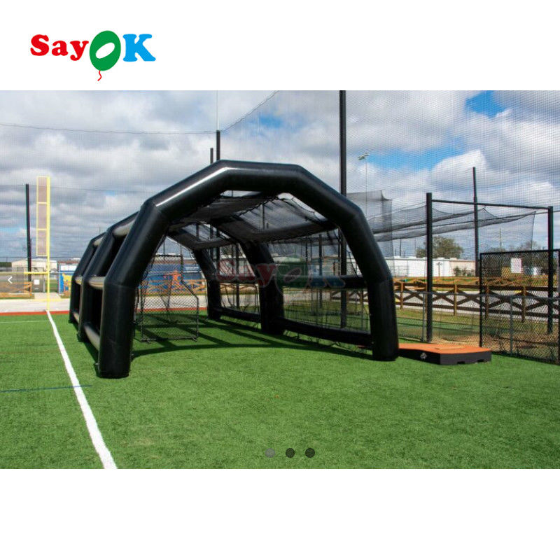 Fábrica de redes de béisbol inflables Cajera exterior Tienda de golpe Inmueva Corte de deportes inflables Tienda de práctica de campo de béisbol para alquiler