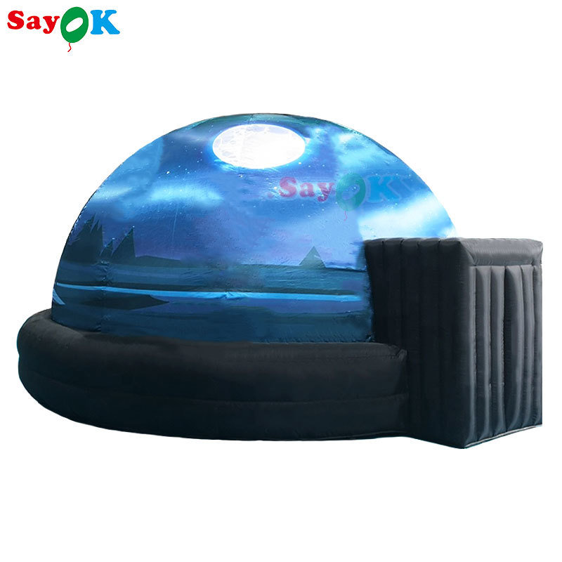 Cúpula de Planetario Inflatable 100% Retardante de Llama con Diseño 3D gratuito e Impresión personalizada