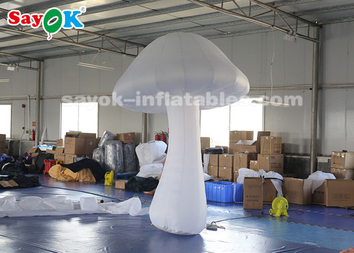 Seta inflable blanca de 3 metros con el ventilador para la decoración del parque temático