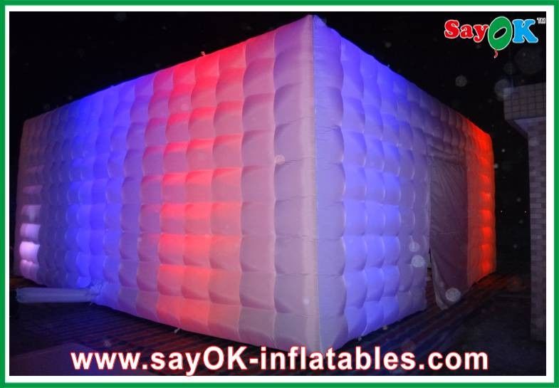 L10 X W10m carpa familiar inflable con luz LED para club nocturno evento de promoción publicitaria