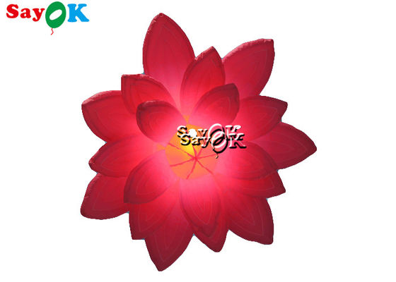 flores colgantes de iluminación inflables de la boda de la decoración del 1.5m