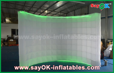 Decoraciones inflables del partido que se casan la venta al por mayor inflable Photobooth de la pared de recinto de la cabina de la foto con el paño de nylon