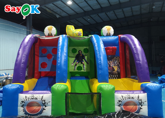 Aros de baloncesto inflables gigantes 5x3m juego de tiro de baloncesto comercial divertido