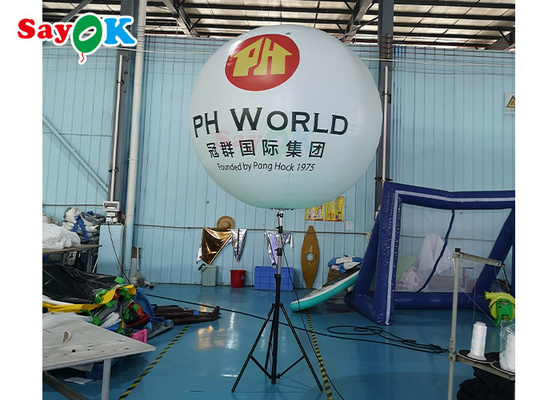 Soporte LED Piso Globo inflable Decoración interactiva Evento luminoso Bola luminosa Publicidad