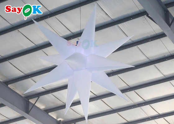 lámpara decorativa de iluminación inflable de la actividad al aire libre de la estrella de la ejecución de la decoración de los 2m