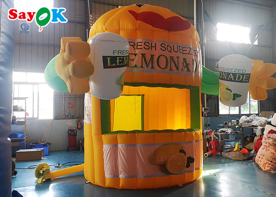 Tienda inflable del aire de Oxford para la cabina portátil de la limonada de la promoción de la bebida del limón