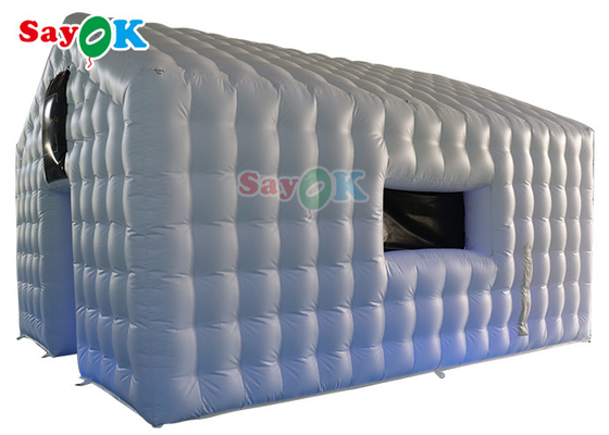 Color blanco del Pvc de la casa inflable material comercial de la despedida