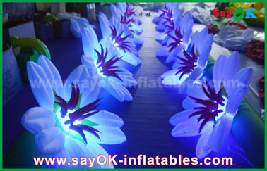 Decoración inflable de la cadena de flor/decoración ligera inflable de la etapa de la boda