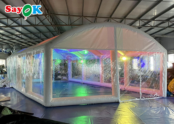 Cubierta de piscina inflable hermética Transparente de piscina inflable tienda de burbuja