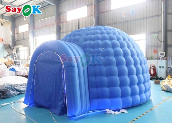 Estructura publicitaria Tienda de aire inflable luz LED al aire libre tienda de campamento domo