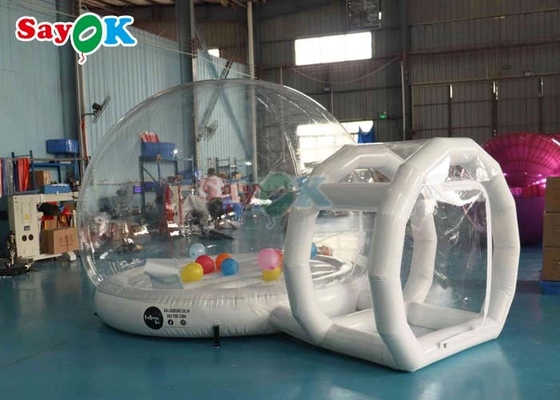 Casa de bolboretas de PVC de calidad comercial Partida para niños Cúpula clara Balón tienda de jardín