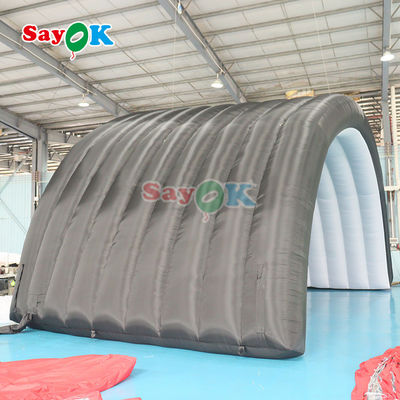 10x6x5.4mH Cúpula Negra Tenda de escenario inflable para eventos de fiesta