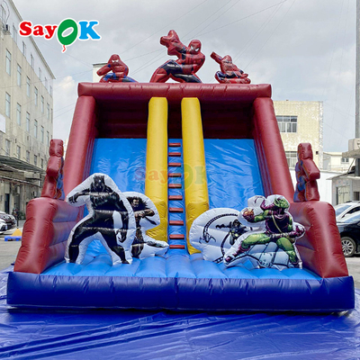 Casa de salto inflable colorida comercial y combinación de toboganes para niños y adultos Castillo de salto de PVC al aire libre