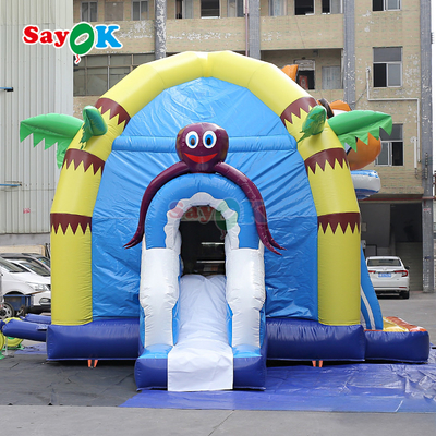 Casa de rebote de castillo inflable brillante para uso de fiesta y guardería infantil en interiores y exteriores