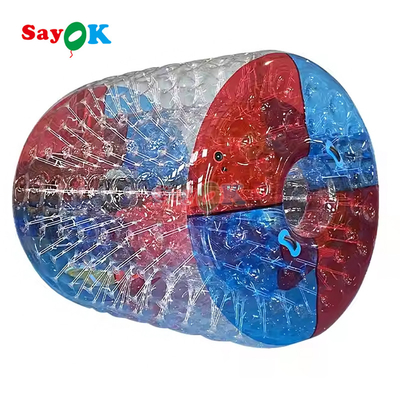 Bola rodante inflable Zorb Bubble para correr, bola rodante de PVC transparente para agua para deportes acuáticos al aire libre