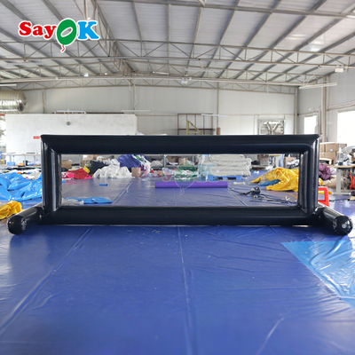 Cancha de voleibol inflable de PVC, piscina, cancha de voleibol acuático inflable para juegos acuáticos al aire libre