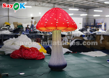los 2m decoración inflable de la iluminación de la seta de la luz de 16 colores LED para hacer publicidad
