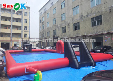 juegos inflables de los deportes de la lona del PVC de los 20*10*2m/campo de fútbol inflable
