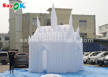 El castillo animoso inflable del paño blanco de 210D Oxford para los niños modificó tamaño para requisitos particulares