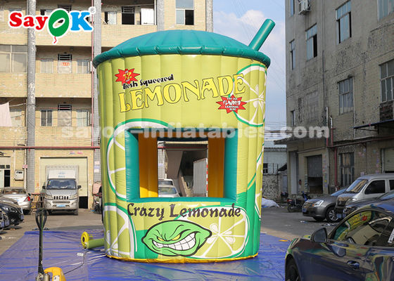Tienda de techo inflable 5m de altura PVC inflables stand de limonada con soplador para negocios