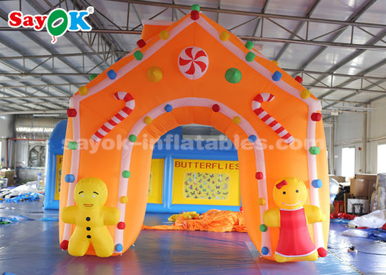 Arcada inflable de la Navidad de la tela de C4*4m Oxford para las decoraciones del día de fiesta