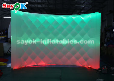 Pared inflable atractiva del contexto de la cabina de la foto del estudio inflable LED de la foto con teledirigido