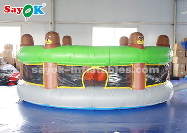 Juegos inflables divertidos de los deportes de los juegos inflables del césped/topo humano inflable del porrazo A con el ventilador